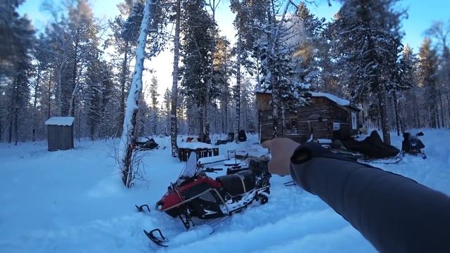 В тайгу на снегоходах Ирбис СФ 200 супер лонг irbis sf 200 super long Динго Т 200 Yamaha Viking brp смотреть онлайн