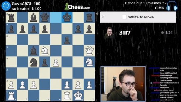 GothamChess Solves a 3100+ Rated Puzzle w/ A Nasty Solution! (Possible New Puzzle Genius?!)
