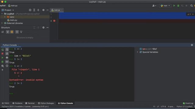 Python #8 Shartli bayonat Conditional statement смотреть онлайн
