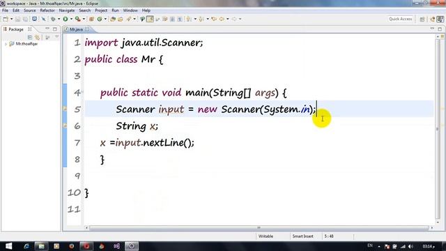 دورة اختصار اساسيات الجافا 5 : دوال Scanner الادخال смотреть онлайн