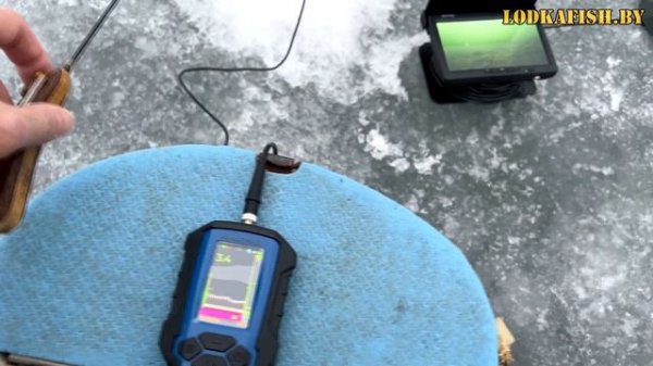 Практик 8 версия 2, обзор со льда. Сравнение с ЭР6-PRO2. Используя видеокамеру.