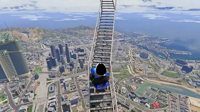 SHINCHAN AND FRANKLIN TRIED THE SECRET STAIRWAY TO HEAVEN GOLDEN CASTLE CHALLENGE GTA 5 смотреть онлайн
