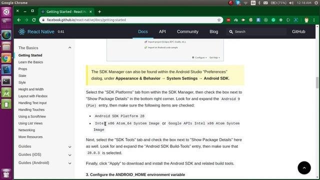 React-Native tutorial #2 install and environment setup смотреть онлайн