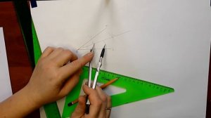 Деление угла на равные части. Урок 5. (Часть 1. ГЕОМЕТРИЧЕСКИЕ ПОСТРОЕНИЯ)