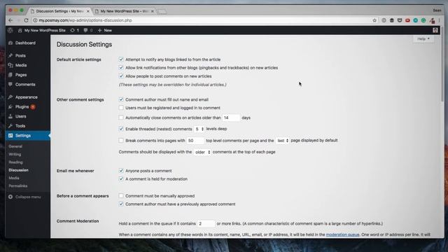 WordPress Settings Tutorial смотреть онлайн