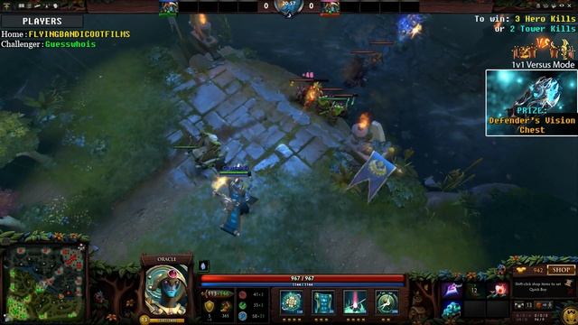 Dota 2 : 1v1 Versus Mode - Oracle - With Prizes! смотреть онлайн