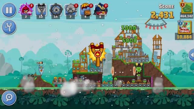 Angry Birds Friends Piggy island Tournement All levels best scores 3 stars Walkthrough смотреть онлайн