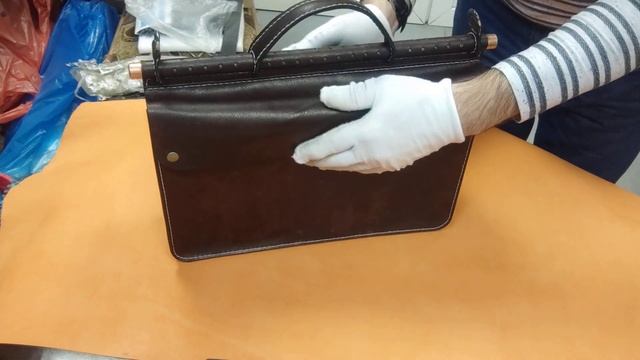 Работа с кожей/портфель Bqrdo из кожи Азиатского водяного буйвола. смотреть онлайн