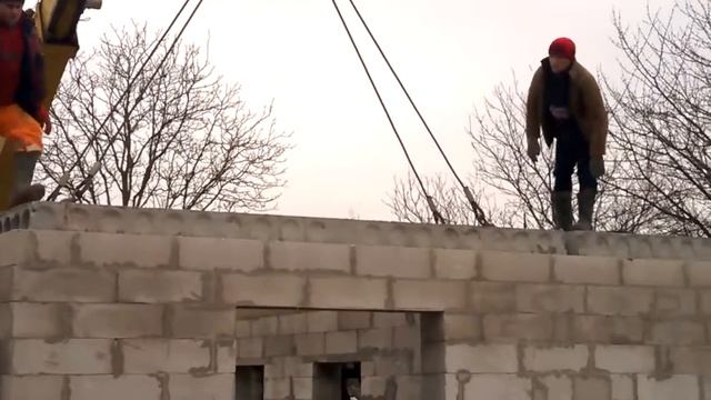 Укладка бетонных плит перекрытия смотреть онлайн