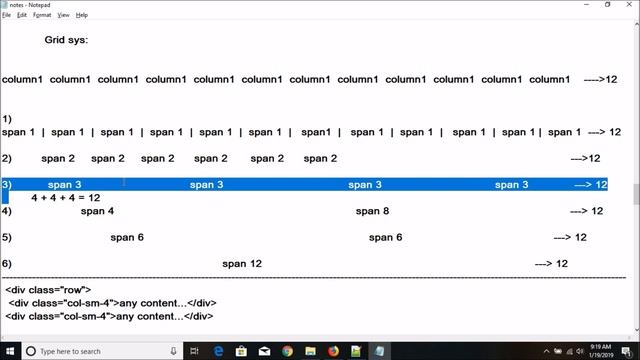 bootstrap 3 intro part-02 | bootstrap 3 basic | bootstrap 3 tutorial | grid system смотреть онлайн