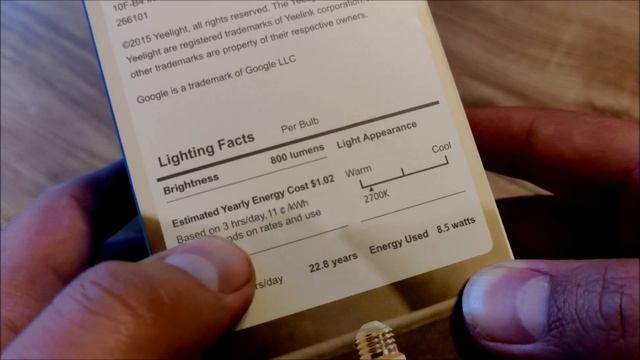 YeeLight Smart LED Bulb 1S (Dimmable) 800lm 8.5W/60W 2700K (Google Assistant - Apple HomeKit) смотреть онлайн