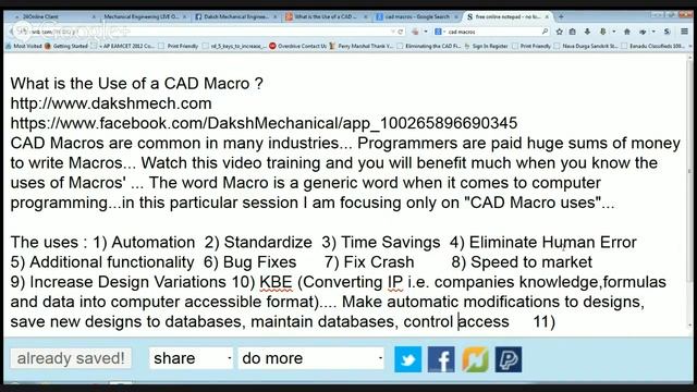 What is the Use of a CAD Macro ? смотреть онлайн