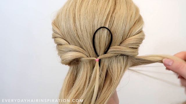 How To Vintage Updo For Beginners - Roll Up Hairstyle - Gibson Tuck Inspired - Wedding Hairstyle смотреть онлайн