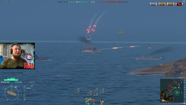 Powtórki z World of Warships - Rozpoczęcie Serii - St. Louis смотреть онлайн