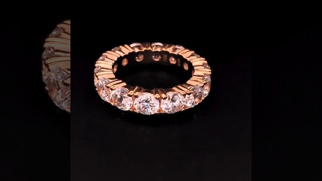 18 KGP Rose Gold 5mm Round Eternity Ring Band-Bling by Wilkening смотреть онлайн