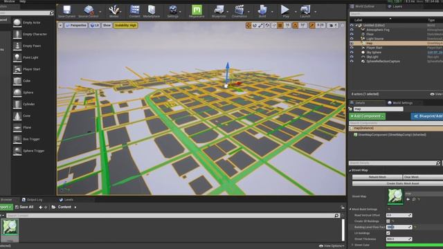 Unreal Engine - Open StreetMap Plugin - UE4.26 смотреть онлайн