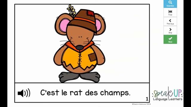 Le Rat de ville et le Rat des champs en français | Basic vocabulary for comprehensible input смотреть онлайн