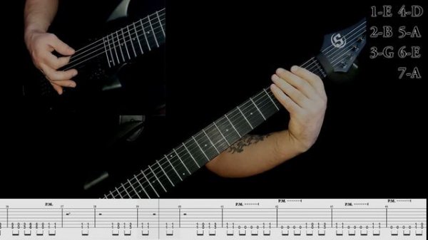 GutalaX - Assmeralda (guitar cover playthrough tabs)