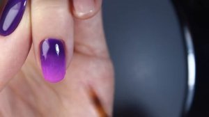 Фиолетовый маникюр с fox masha create. Градиент на ногтях гель лаками. Модный дизайн ногтей 2018