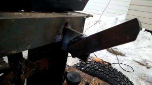 Самодельная навеска на самодельный минитрактор переломка