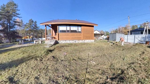 Подготовка залежной земли под огород к следующему сезону. Съёмка камерой Insta360 ONE X. смотреть онлайн