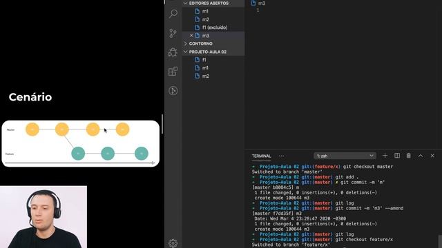 Git #2 - Trabalhando com Branch's e diferenciando Merge, Squash e Rebase смотреть онлайн