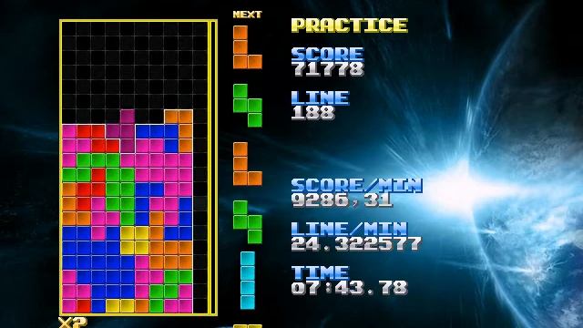 100 Tetrises, memoryless randomizer смотреть онлайн