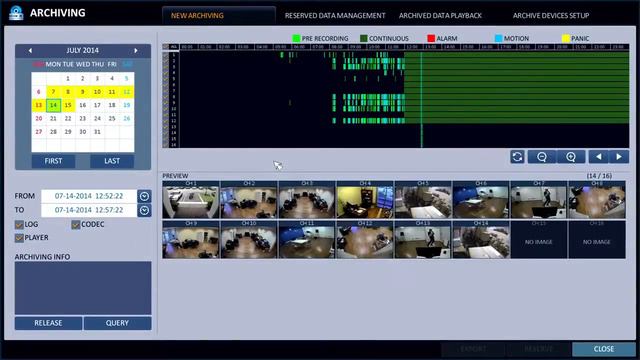 CCTV Security DVR Recorded Surveillance Video Search & Playback