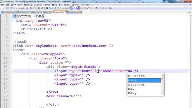 css and Css3 Form Design with Placeholder Part-II смотреть онлайн