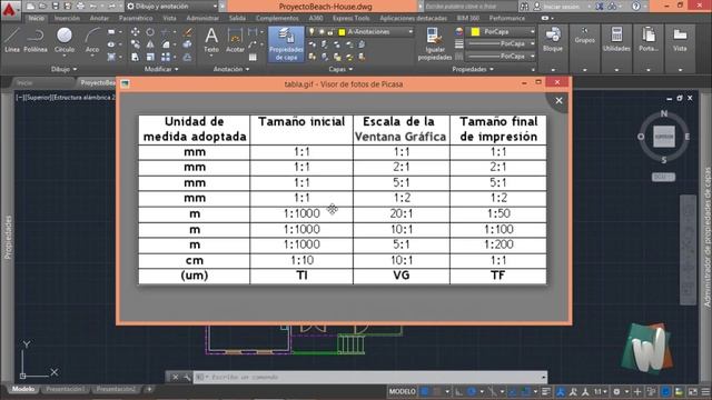 AutoCAD 2016, Determinando la escala del texto en el dibujo, curso completo en español, cap 7.2. смотреть онлайн