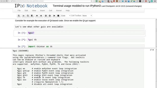 tkinter runs in IDLE but not in IPython смотреть онлайн