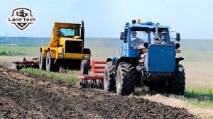 Интересный трактор К-704 - близнец Кировца? Глубокое дискование поля вместе с Т-150К!