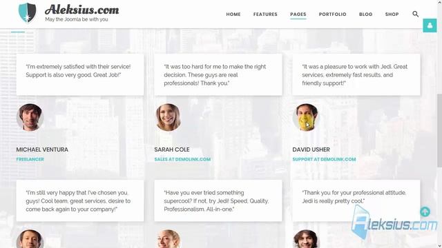 Jedi – универсальный шаблон Joomla смотреть онлайн