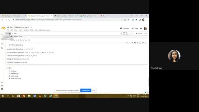 DAY-2 WORKSHOP ON PYTHON PROGRAMMING + INTRODUCTION TO ML смотреть онлайн