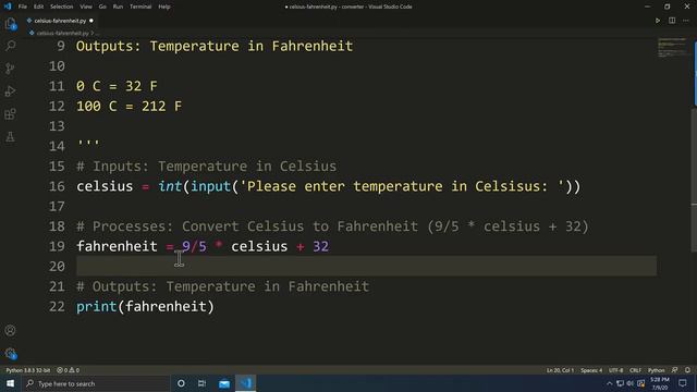 Celsius to Fahrenheit Temperature Converter смотреть онлайн
