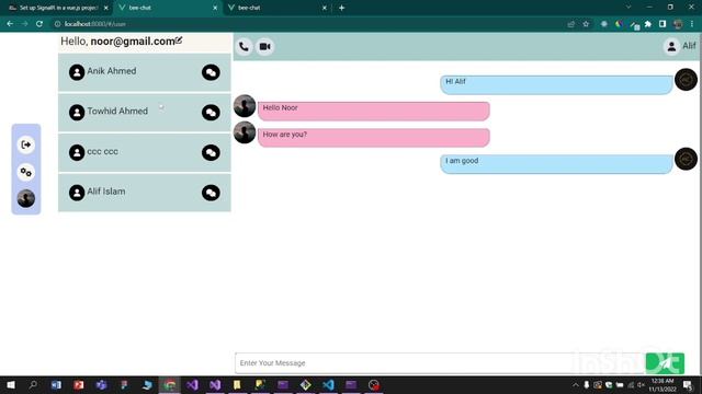 VUE JS Chat App using .NET CORE and SignalR смотреть онлайн