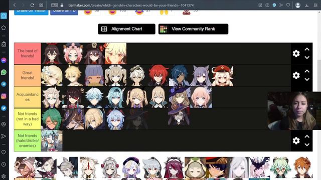 [FACE CAM] GENSHIN IMPACT RANDOM TIER LISTS смотреть онлайн