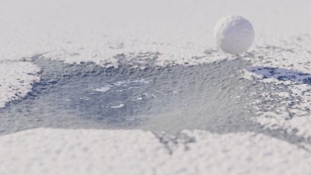 Snow Ball - Splash - Phoenix FD - Vray смотреть онлайн