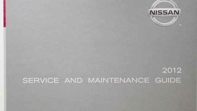 2012 NISSAN Altima - Warranty and Service Maintenance Guide смотреть онлайн