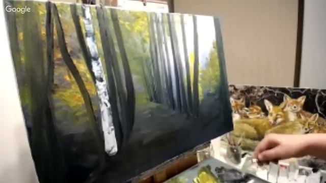 ? ХуДоЖнИкИ Картина маслом / Березовая аллея / Александр Григорьев смотреть онлайн