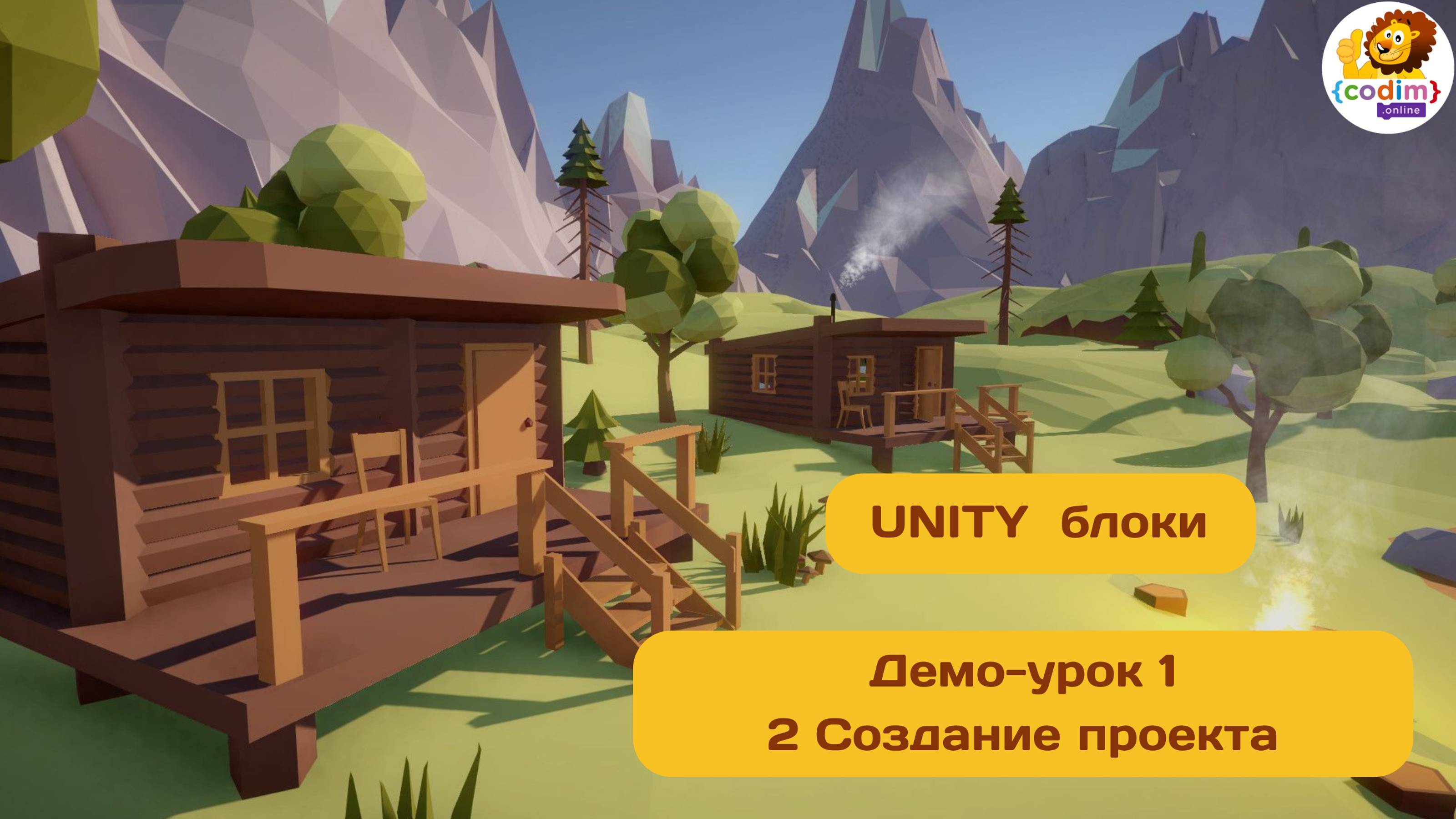 #Unity Урок 1.2 Cоздание проекта. Курс для детей 10  от школы Codim.Online (1)