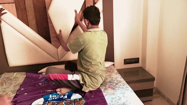 How to make headboard| headboard kayse banate hain | cheap headboard kayse banate hain| in Hindi... смотреть онлайн