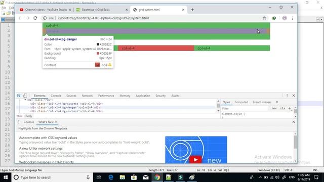 Bootstrap 4 Tutorial in Urdu/Hindi Part 4: Bootstrap 4 Grid system in details |by tricky skills смотреть онлайн