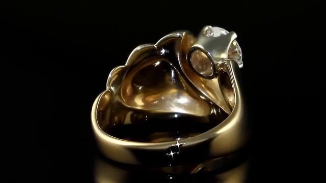 Золотое кольцо с бриллиантом | Магазин украшений SeViMi смотреть онлайн