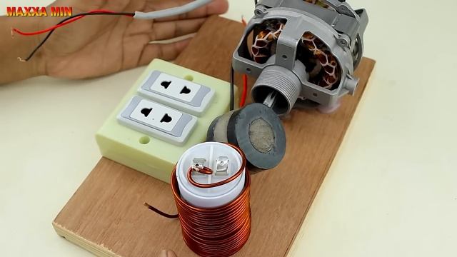 How to make Free Electricity 220V Generator Copper coil and Magnet Power light bulb new idea смотреть онлайн