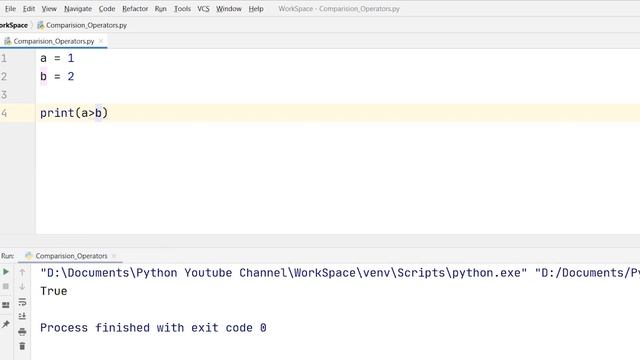 11. Comparison Operators in Python смотреть онлайн