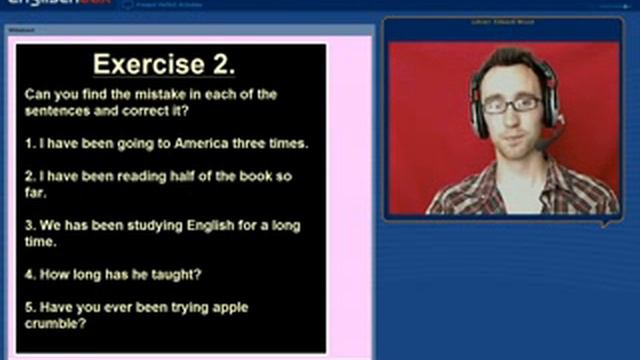 English Grammar Exercises Present Perfect смотреть онлайн