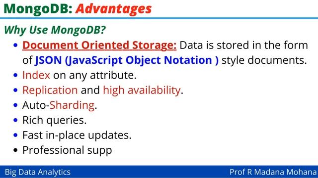 BIG DATA ANALYTICS: MongoDB - Advantages & Environment смотреть онлайн