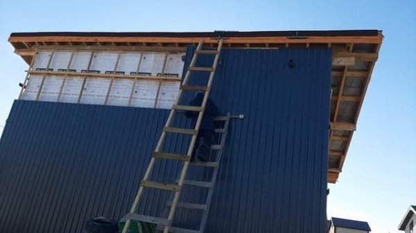 Отделка дома профлистом