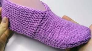 Простые следки спицами без швов! Очень просто и быстро!